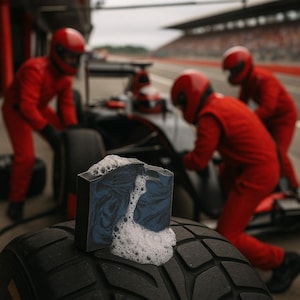 Indigo Drift Charcoal Soap: Handcrafted Garage Soap for Mechanics