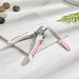 Coupe-ongles pour animaux de compagnie avec protection - Lame en acier inoxydable, poignée ergonomique