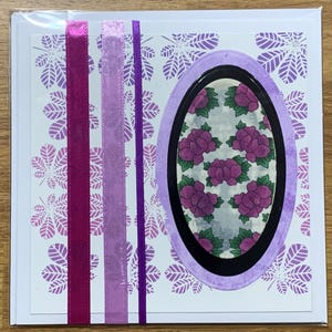 Carte faite main avec motif imprimé
