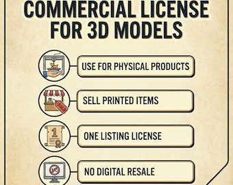 3D Commercial Lisence - For 3D Models