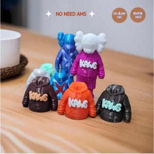 Kaws Companion - Colorful STL Files - 3D Printable Models - Kaws Companion Figure, Hypebeast STL