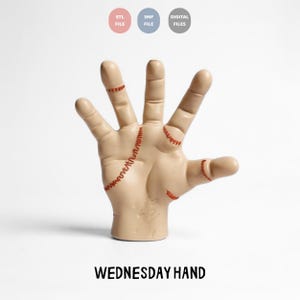 Wednesday Hand STL File - Hand STL 3MF Print Files