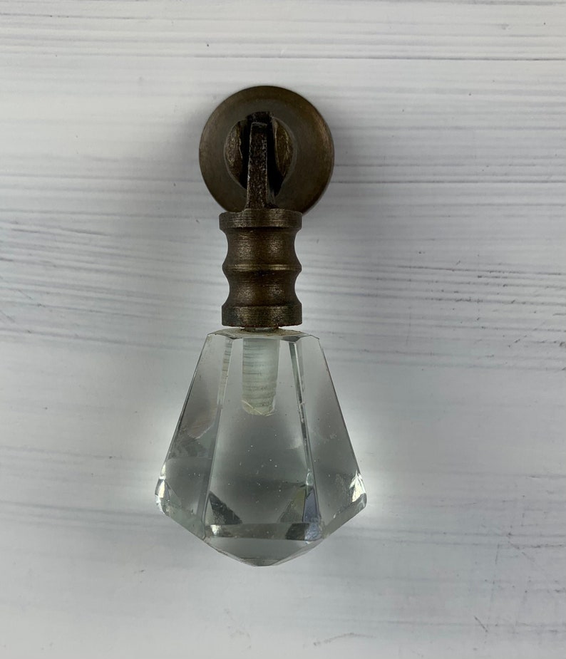 Glass Teardrop Drawer Knob Antique Bronze Drawer Pull Etsy