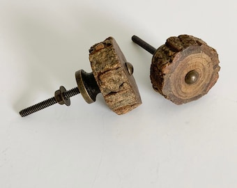 Pomos para gabinetes - Pomos de madera para cajones - Pomos de madera para gabinetes - Pomos rústicos para cajones y gabinetes, pomos y tiradores para gabinetes de estilo rústico