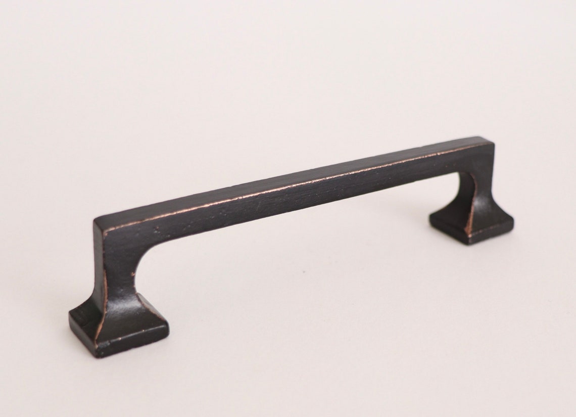 Black Distressed Pull Black Drawer Pull Black and Etsy