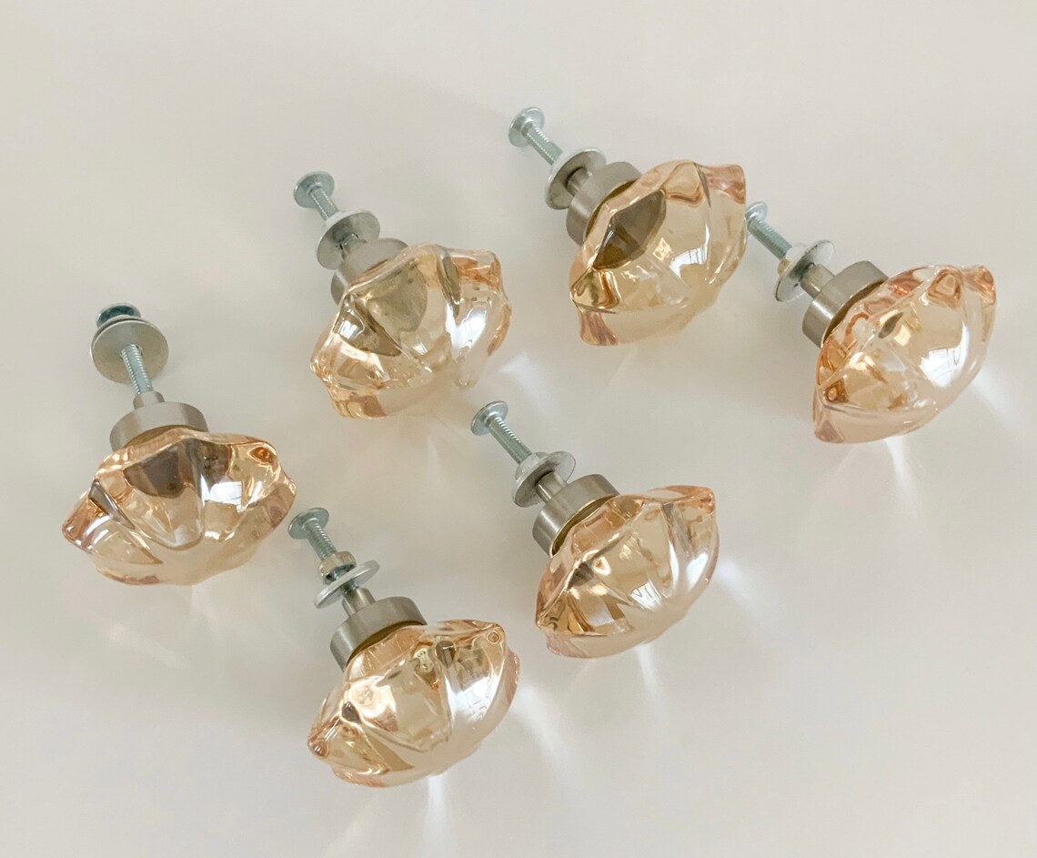 Set de 6 perillas de cajones de flores gran fuente de | Etsy