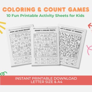 Indoor Scavenger Hunt Games - 5 Fun Printable Activities for Kids | Instant Digital Download