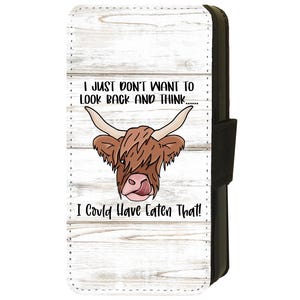 Capa de celular flip com citação engraçada de vaca vegana para gado, presente para Google Pixel 7, 7A, 7 Pro, 8, 8, 9, 9 Pro XL, couro sintético