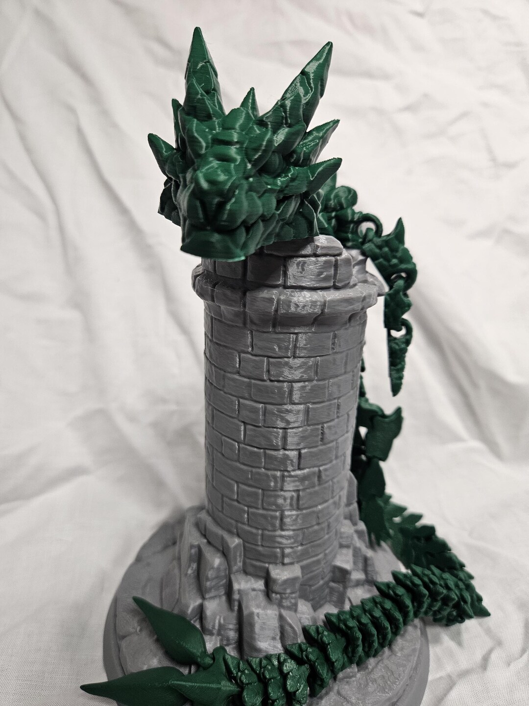 Fully Articulated Dragon With Tower - 3D Printed - Etsy