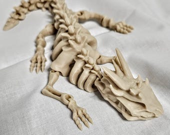 Dragón esqueleto articulado impreso en 3D