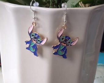 Disney Stitch Handmade Dangle Earrings