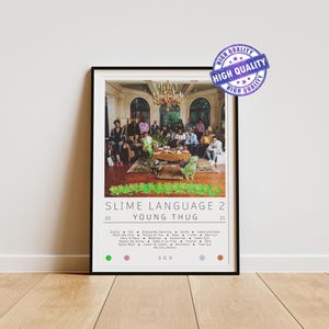 Young Thug Poster | Slime Language 2 Poster | Album Poster Prints | Wall Decor Posters | Album Cover | Rap Music Poster