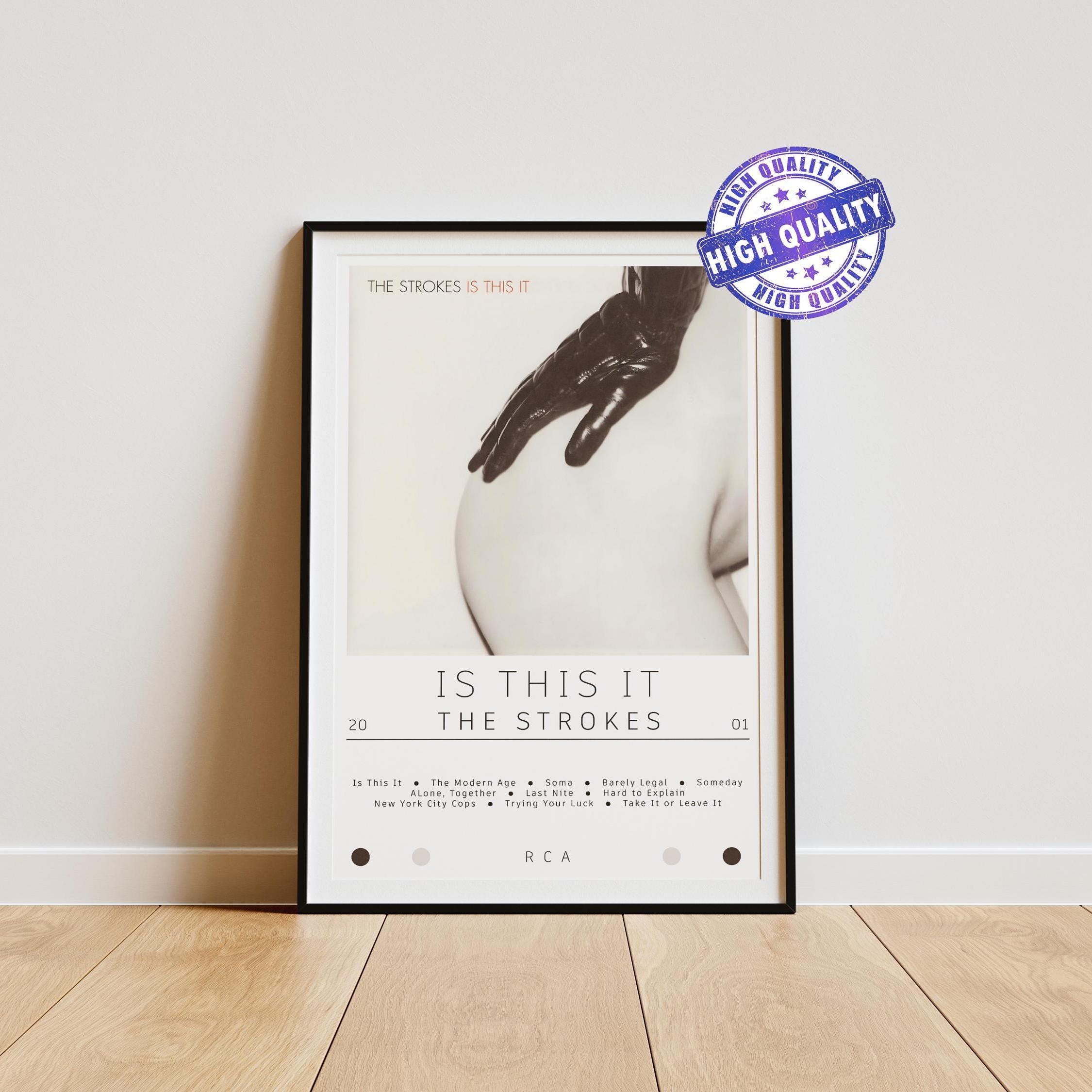 The Strokes Poster | Is This It Poster | Album Poster Prints | Wall Decor Posters | Album Cover | Rock Music Poster