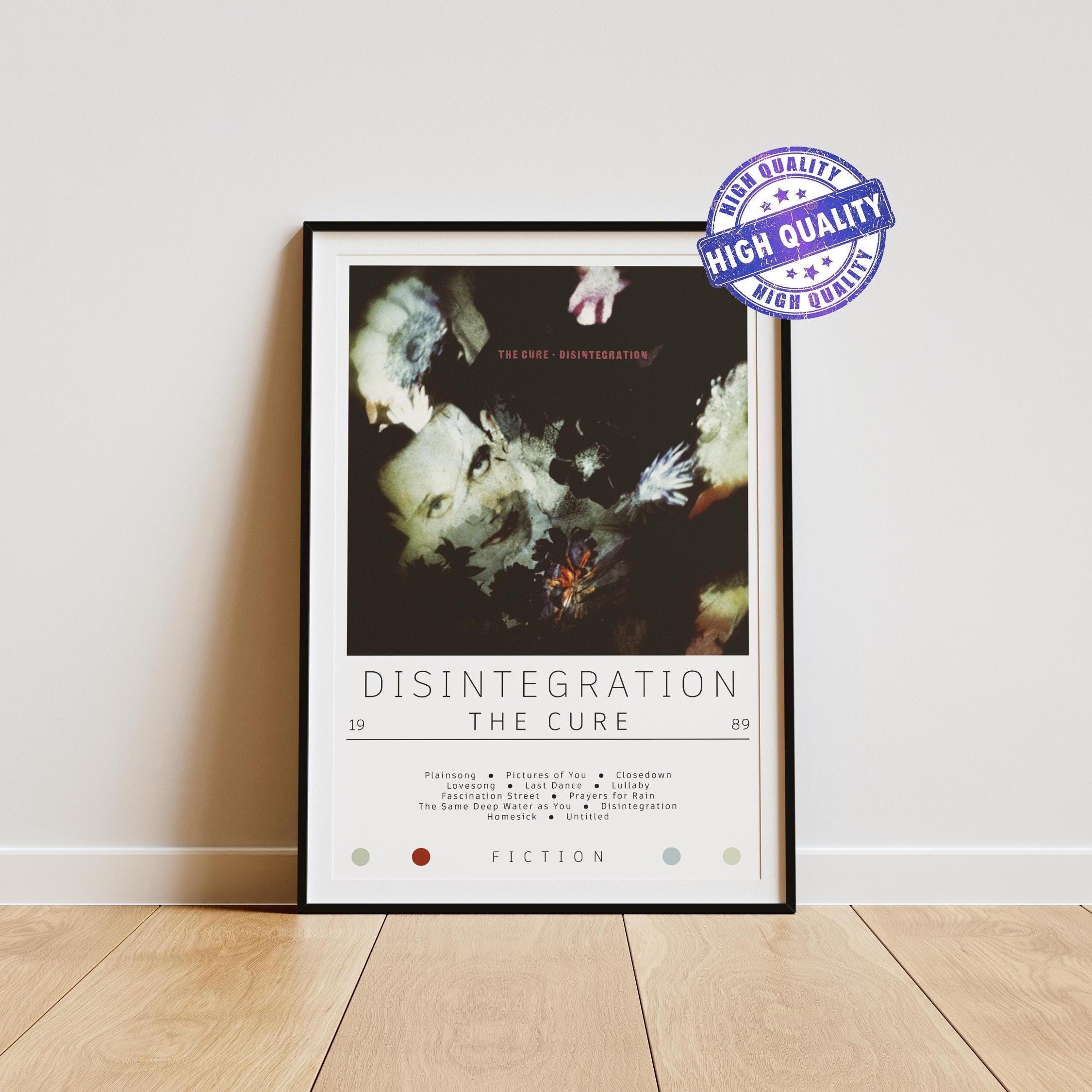 The Cure Poster | Disintegration Poster | Album Poster Prints | Wall Decor Posters | Album Cover | Rock Music Poster