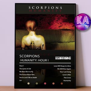 Poster Skorpione | Menschlichkeit: Stunde I Poster | Album Poster Drucke | Wanddekor Poster | Album-Cover | Rock Musik Poster