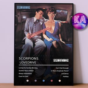 Poster Skorpione | Lovedrive Poster | Album Poster Drucke | Wanddekor Poster | Album-Cover | Rock Musik Poster