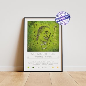 Young Thug Poster | So Much Fun Poster | Album Poster Prints | Wall Decor Posters | Album Cover | Rap Music Poster