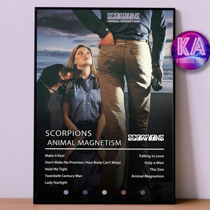 Poster Skorpione | Magnetismus Tier Poster | Album Poster Drucke | Wanddekor Poster | Album-Cover | Rock Musik Poster