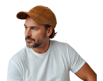Genuine Leather Suede Baseball Cap - Classic Design with Modern Flair | Unisex Style