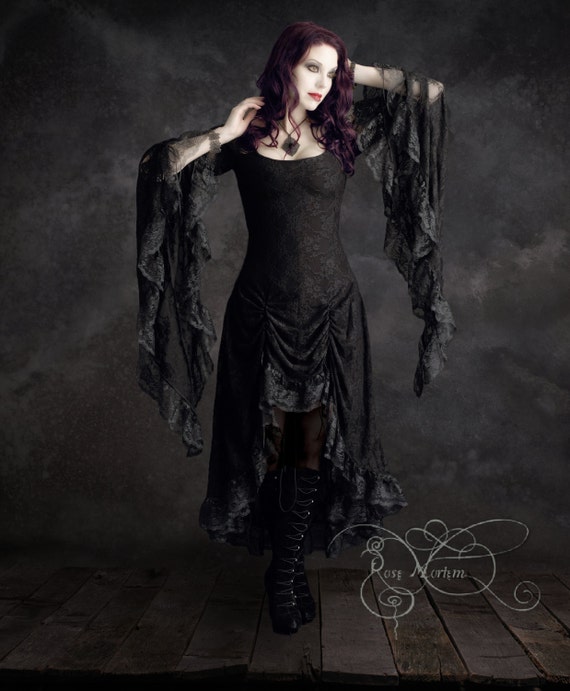 Cassiel Fairy Tale Romantic Gothic Vampire Dress in Lace | Etsy