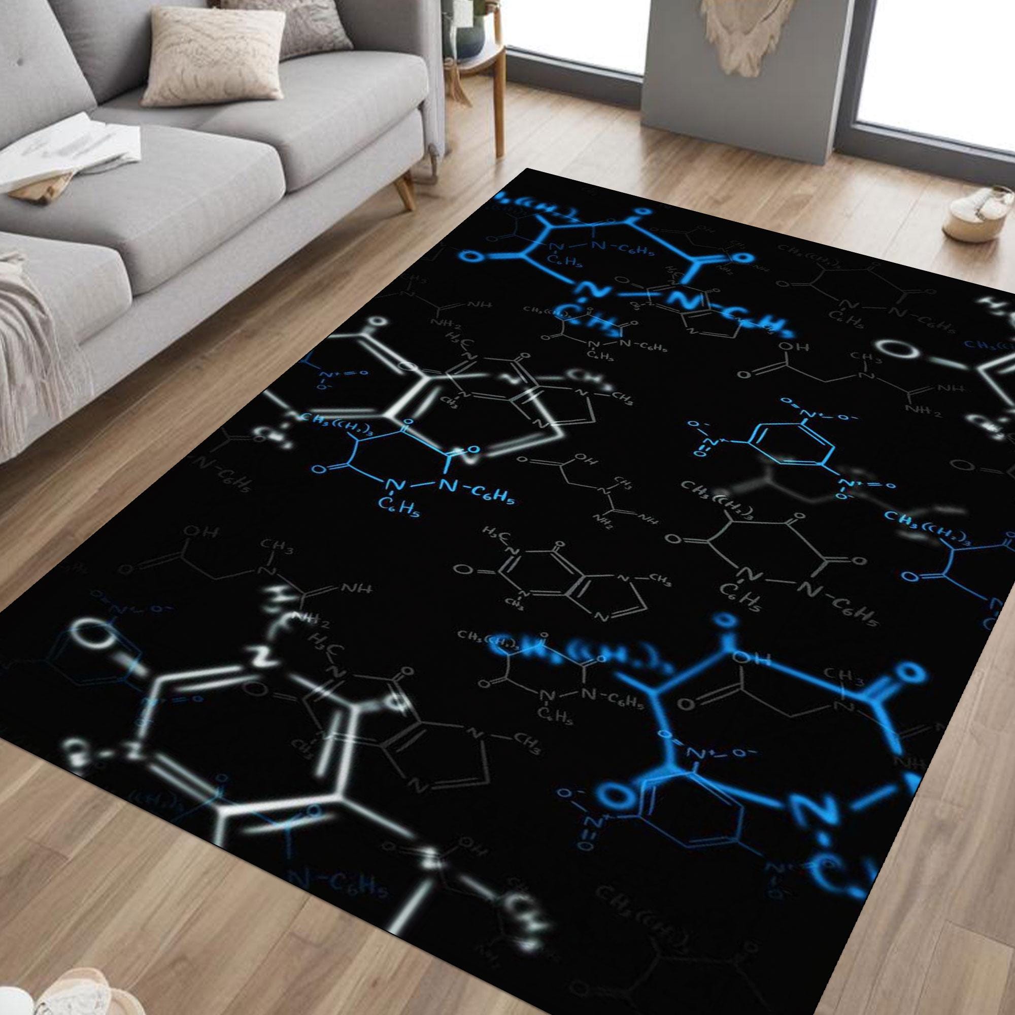 Chemistry Formulas Rug: Colorful Kids Room Decor - Etsy