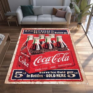 Coca Cola Rug - Etsy