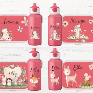 Personalized lunch box, Mepal lunch box, lunch box with name, children&#39;s lunch box, children&#39;s snack box, personalized lunch box, box with drinking bottle