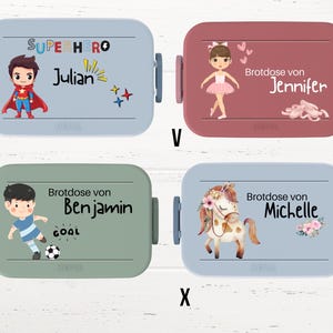 Personalized lunch box, Mepal lunch box, lunch box with name, children&#39;s lunch box, snack box for children, personalized lunch box, gift idea for children