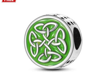 Sterling Silver Celtic Knot Charm for Bracelet