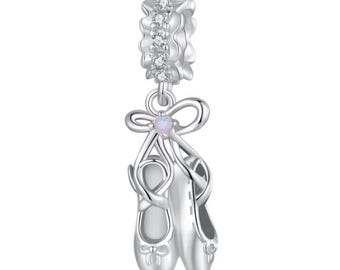 Pandora Ballet Shoe Pendant Charm, Charm for Bracelet, 925 Sterling Silver Charm, Gift for Her, Christmas Gift