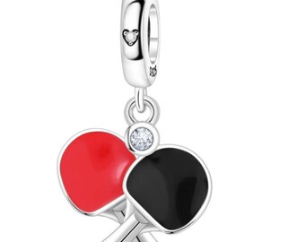Pandora Table Tennis Charm - S925 Sterling Silver