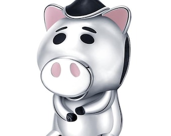 Pandora Pig Hamm with Hat Charm - S925 Sterling Silver