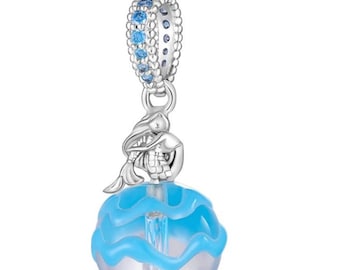 Pandora Blue Mermaid Charm - S925 Sterling Silver