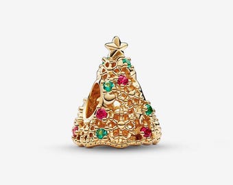 pandora glitter christmas tree charm