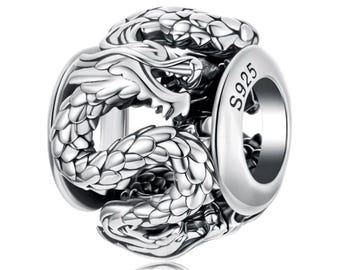 Pandora Flying Dragon Charm, Charm for Bracelet, 925 Sterling Silver Charm Fit Pandora Bracelets, Gift for Her