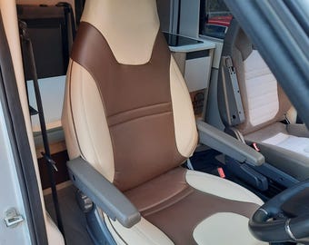 thumbnail image 2 of Black Nylon Waterproof Seat Covers For Fiat Ducato – Full Set (Brand New) 2 of 6