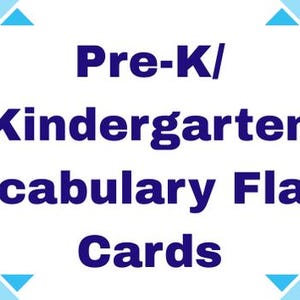 Pre-K/Kindergarten Vocabulary Flash Cards (No Images) | 202 Words with Definitions | 5x3 Printable PDF | Early Learning Language Cards