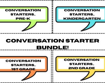 Bundel met gesprekskaarten: leerinstructies van kleuterklas tot 2e leerjaar (pdf-download)