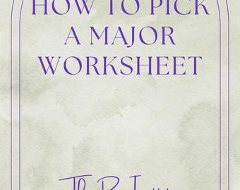 College Major Planner: werkblad loopbaanverkenning (pdf-download)