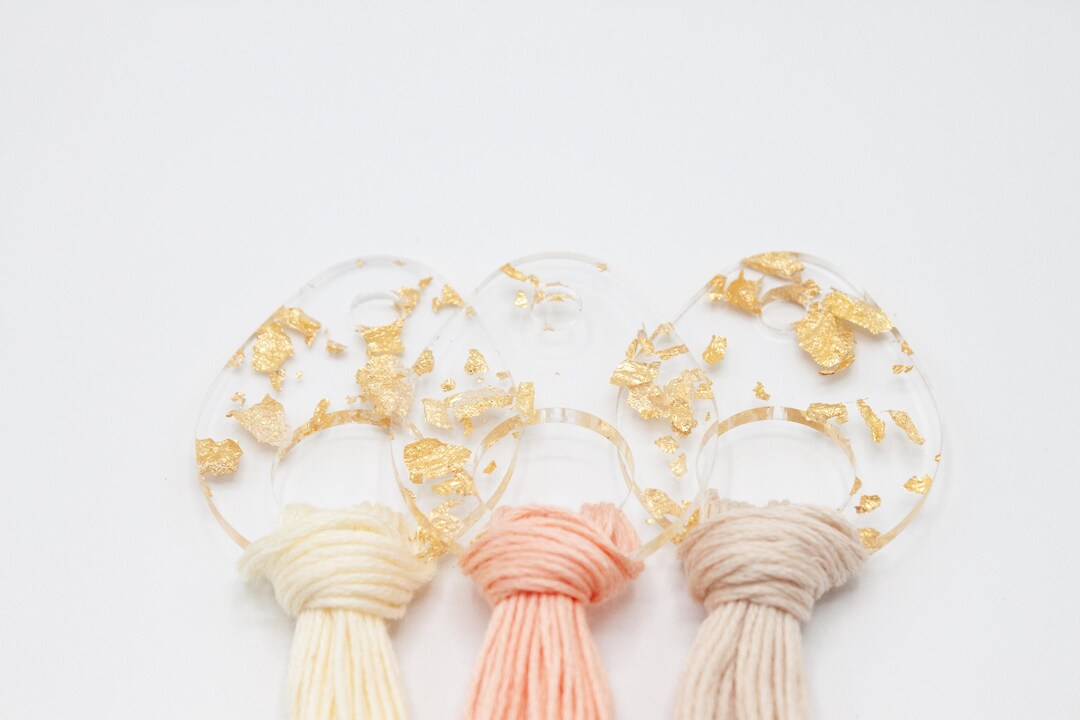 Gold Glitter Acrylic Water Drop - Thread Embroidery Organizer - Cross ...