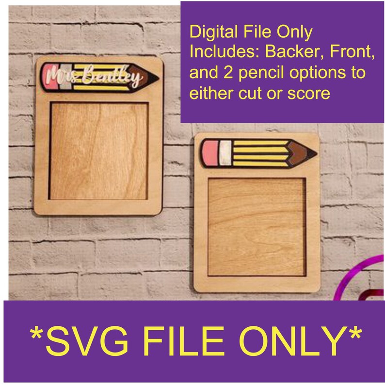 Post It Sticky Note Holder SVG File. digital Download Laser Etsy