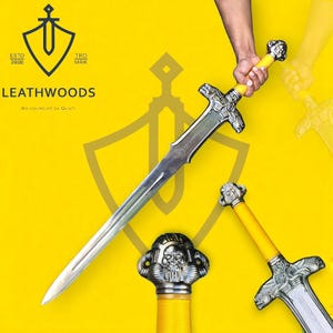 Handmade Fantasy Viking Sword | Atlantean Style Blade | Collectible Sword Gift for Him, Groomsmen, Cosplay & Home Decor