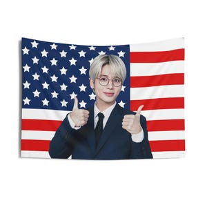 Taehyun Cute CEO American Flag, Txt Concert Banner, Txt Kpop Flag, Txt Santuary, Txt 2025