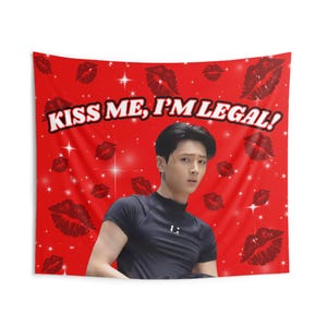 Enha Jay Funny Kiss Me I&#39;m Legal Concert Banner, Enha Kpop Flag, Enha Desire Unleash, Enha World Tour 2025