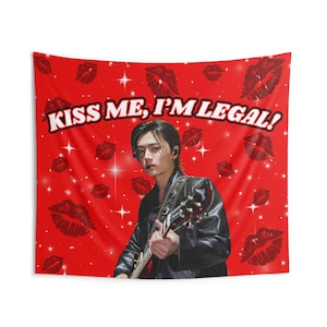Enha Jay Rockstar Kiss Me I&#39;m Legal Concert Banner, Enha Kpop Flag, Enha Desire Unleash, Enha World Tour 2025