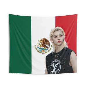 Felix Sleeveless Mexican Flag, Stray Kids Concert Banner, SKZ Kpop Banner, Stray Kids Ate, Skz DominAte, Stray Kids 2025