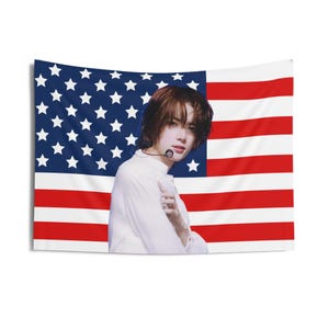 Beomgyu Stunning American Flag, Txt Concert Banner, Txt Kpop Flag, Txt Santuary, Txt 2025