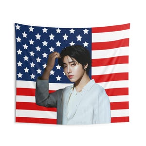 Han Jisung Visuals American Flag, Stray Kids Concert Banner, SKZ Kpop Banner, Stray Kids Ate, Skz DominAte, Stray Kids 2025