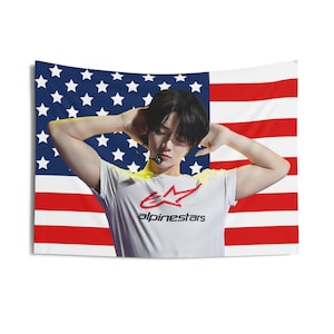 Beomgyu Biceps American Flag, Txt Concert Banner, Txt Kpop Flag, Txt Sanctuary, Txt Act Promise 2025