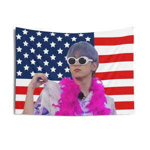 Soobin Diva American Flag, Txt Concert Banner, Txt Kpop Flag, Txt Santuary, Txt 2025